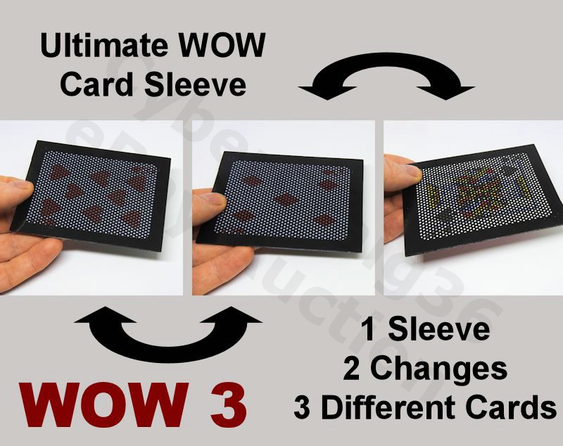 card vanish sleeve Magic WOW Illusion - Lv4 ULTIMATE WOW 3 CARDS 2
