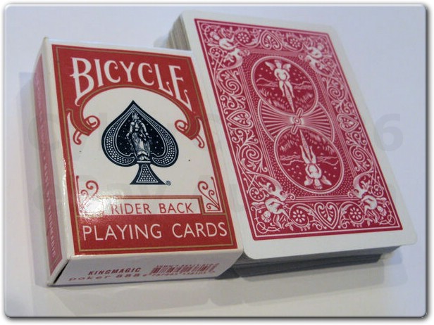 SHRINKING RED BICYCLE PLAYING CARD CASE BOX CLOSE UP GIMMICK MAGIC ...