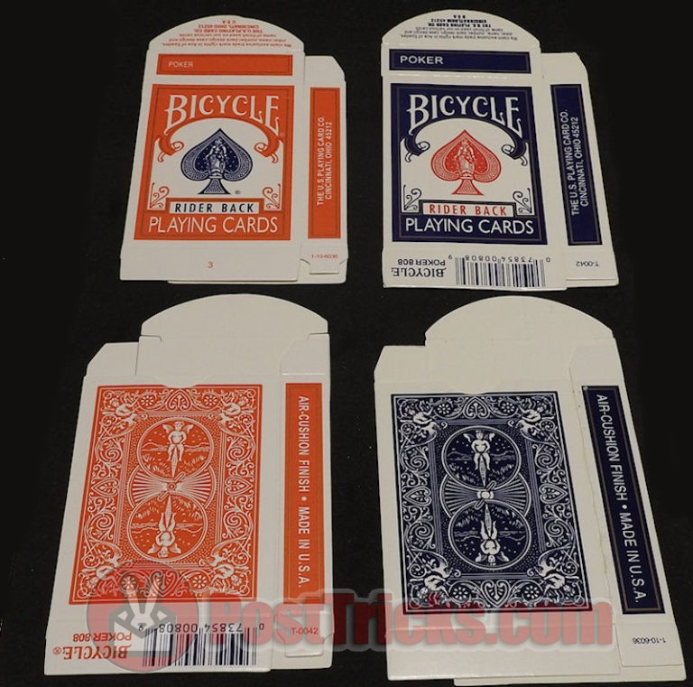 EMPTY BICYCLE PLAYING CARD BOX OLD RIDER 808 DESIGN Post Tricks