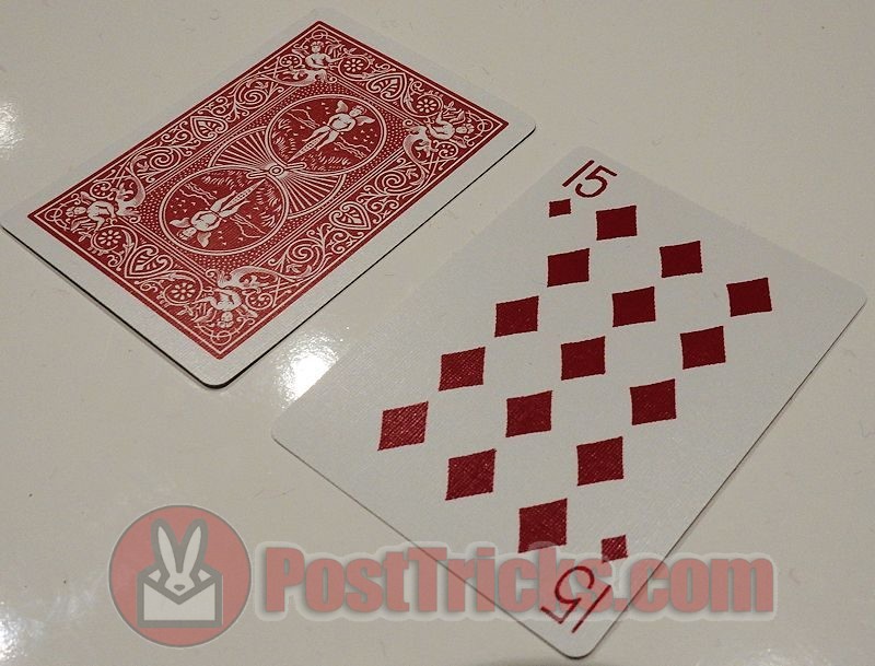 Bicycle Back Magic Card Trick Gag 14 of Diamonds 