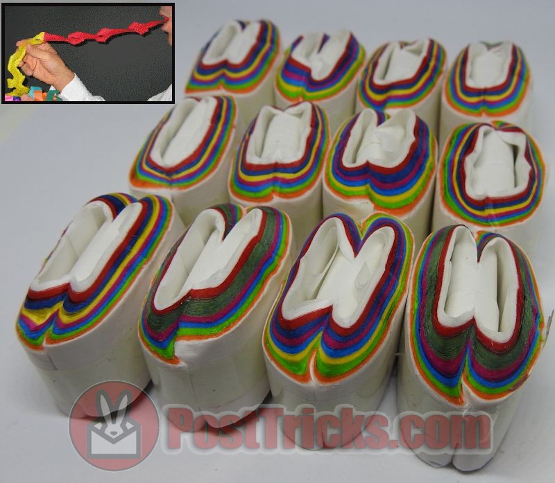 Master Plaster Magic Trick Rainbow Colored Mouth Coils Magic mouth