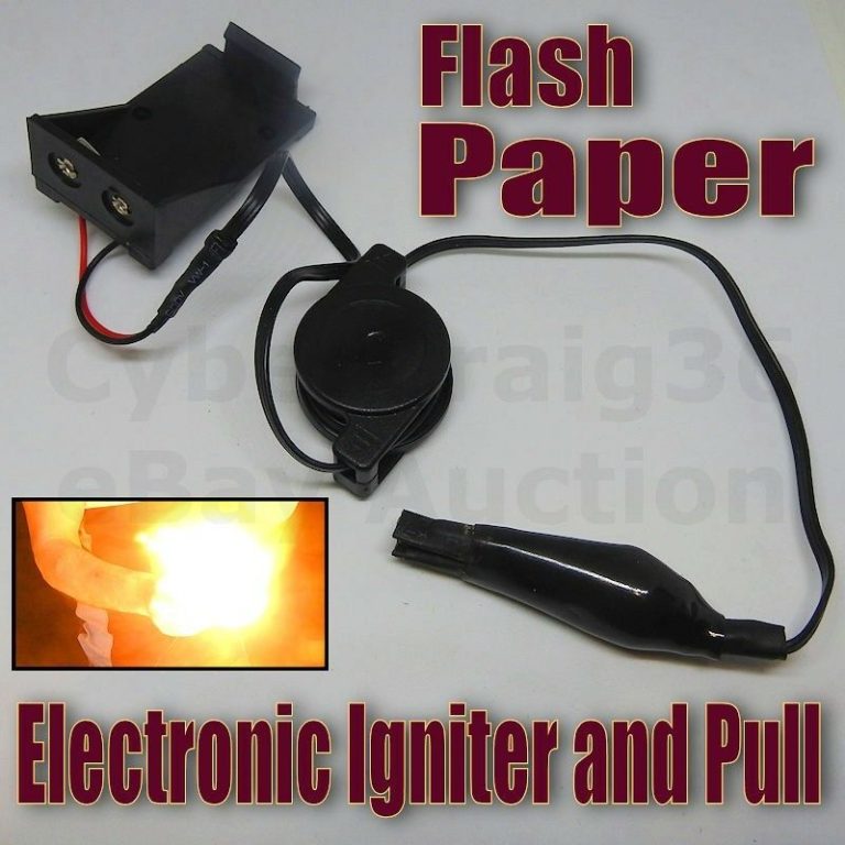 FLASH PAPER ELECTRONIC IGNITER AND PULL MAGIC TRICK Post Tricks