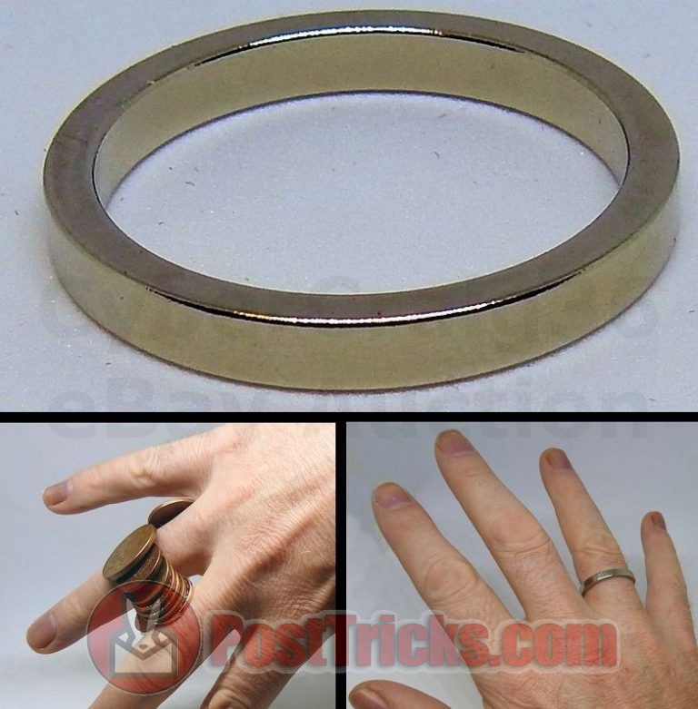 STRONG RING MAGIC TRICK PRO MAGICIAN PROP SIZE 18 2 20 mm NEW PK Post Tricks
