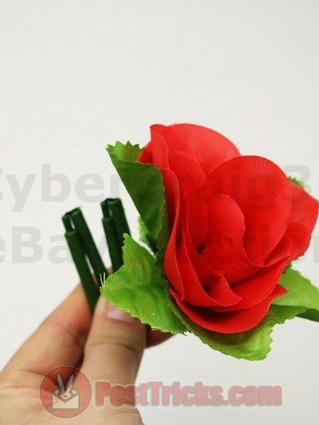 3x Folding Red Rose Magic Tricks Props Toys Romantic Surprise To Your Lover GDI 