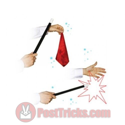 Deluxe 15" FLASH SILK VANISHING WAND Metal Gimmick Prop Stage Magic Trick Touch 
